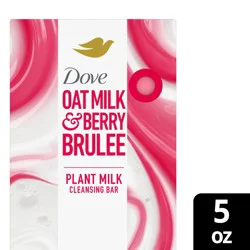 Dove Plant Milk Cleansing Bar Soap Oat Milk & Berry Brulee Moisture Marvel