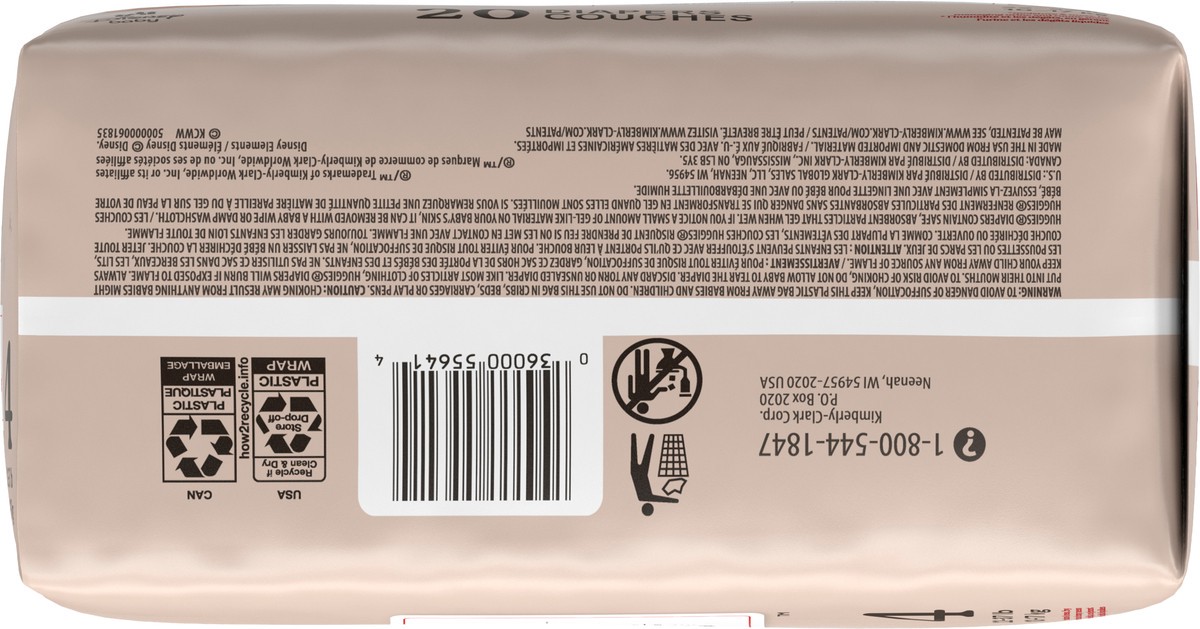slide 8 of 11, Huggies Skin Essentials Baby Diapers, Size 4 (22-37 lbs), 20 Ct, 20 ct