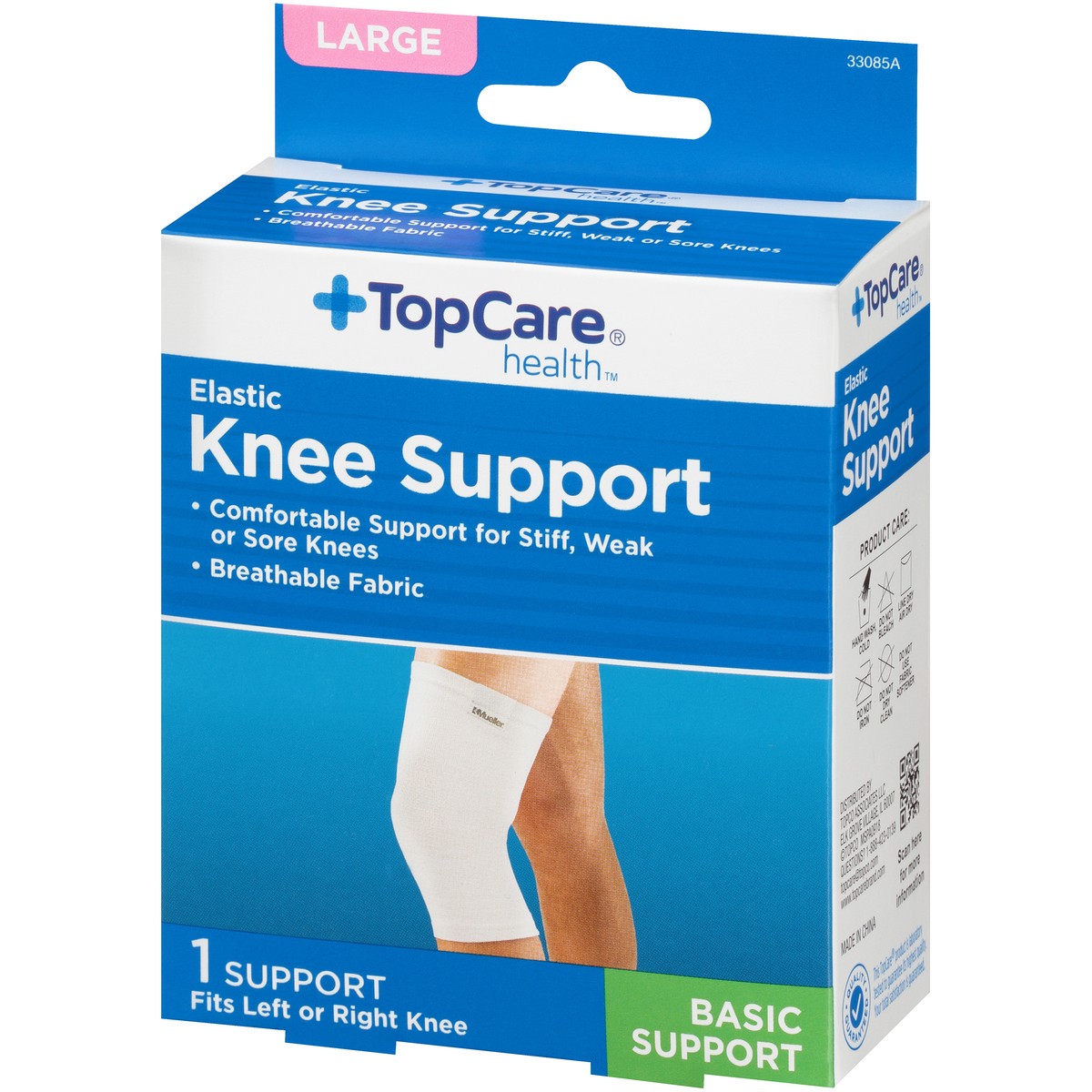 slide 7 of 8, TopCare Knee Support Elastic Large, 1 ct