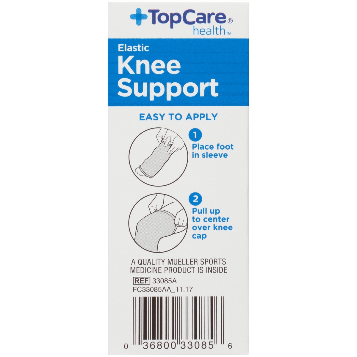 slide 2 of 8, TopCare Knee Support Elastic Large, 1 ct