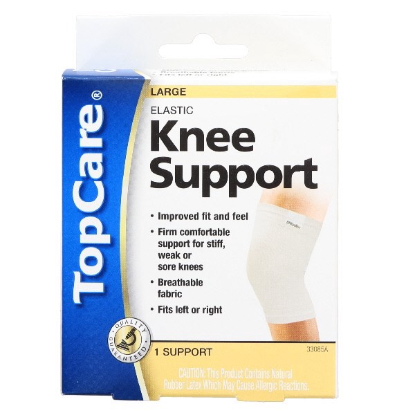 slide 1 of 8, TopCare Knee Support Elastic Large, 1 ct