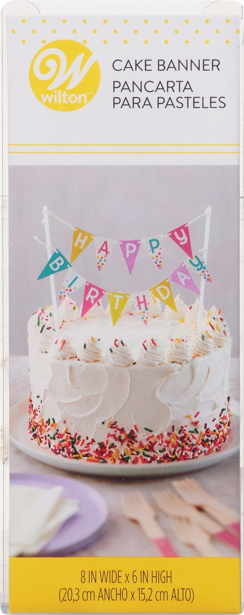 slide 7 of 9, Wilton Happy Birthday Cake Banner, 1 ct