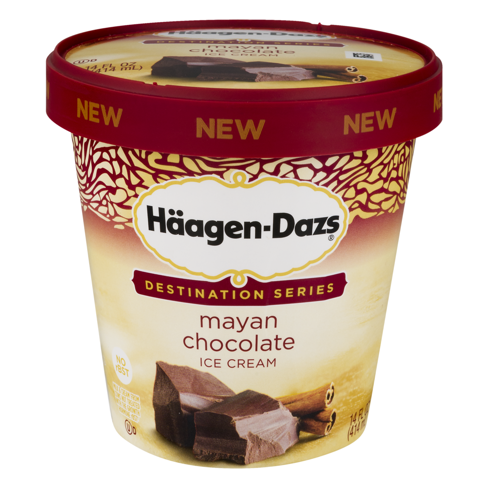 slide 1 of 1, Häagen-Dazs Destination Series Ice Cream, Mayan Chocolate, 14 fl oz