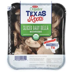 H-E-B Organic Sliced Baby Bella Mushrooms