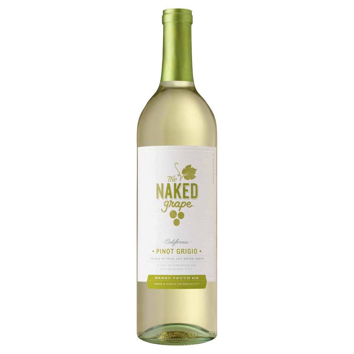 slide 1 of 12, The Naked Grape White Wine, 750 ml