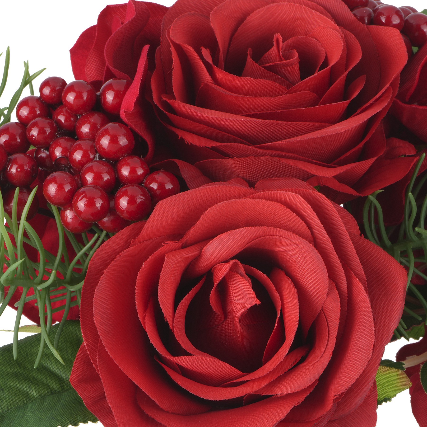 slide 2 of 2, 11.5" Red Rose, Hydrangea & Berry Bouquet By Ashland, 11.5 in