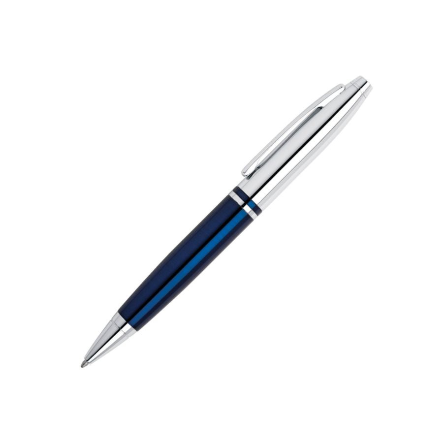 slide 2 of 2, Cross Calais Ballpoint Pen, Medium Point, Blue/Chrome Barrel, Black Ink, 1 ct