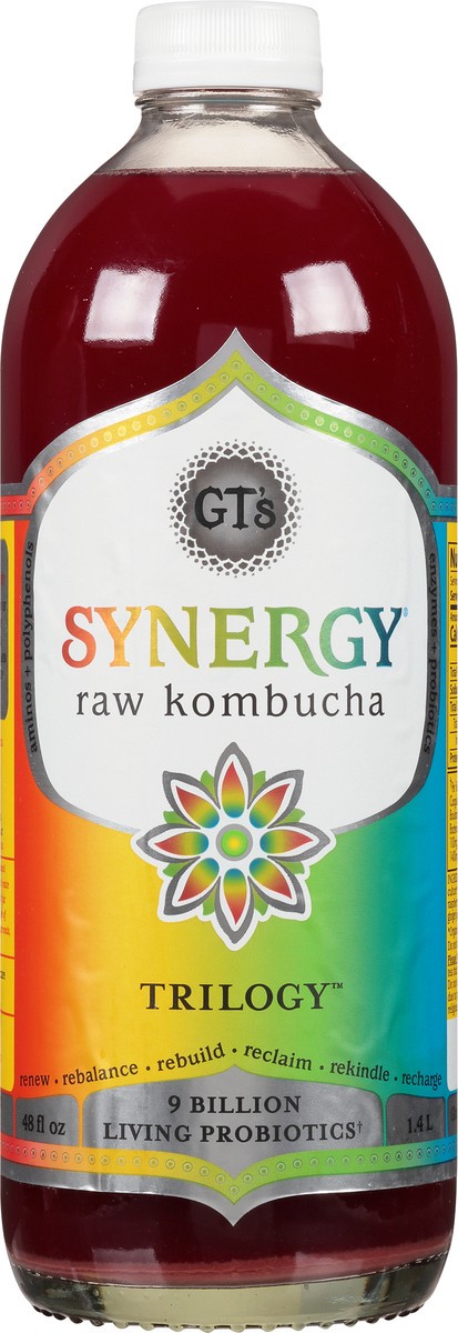 slide 3 of 9, GT's Trilogy Kombucha 48 fl oz, 48 fl oz