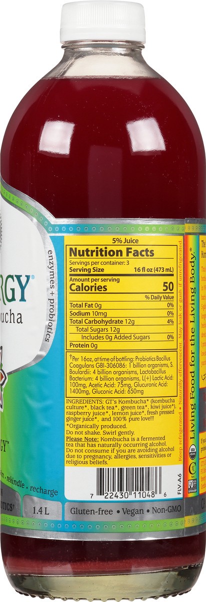 slide 5 of 9, GT's Trilogy Kombucha 48 fl oz, 48 fl oz