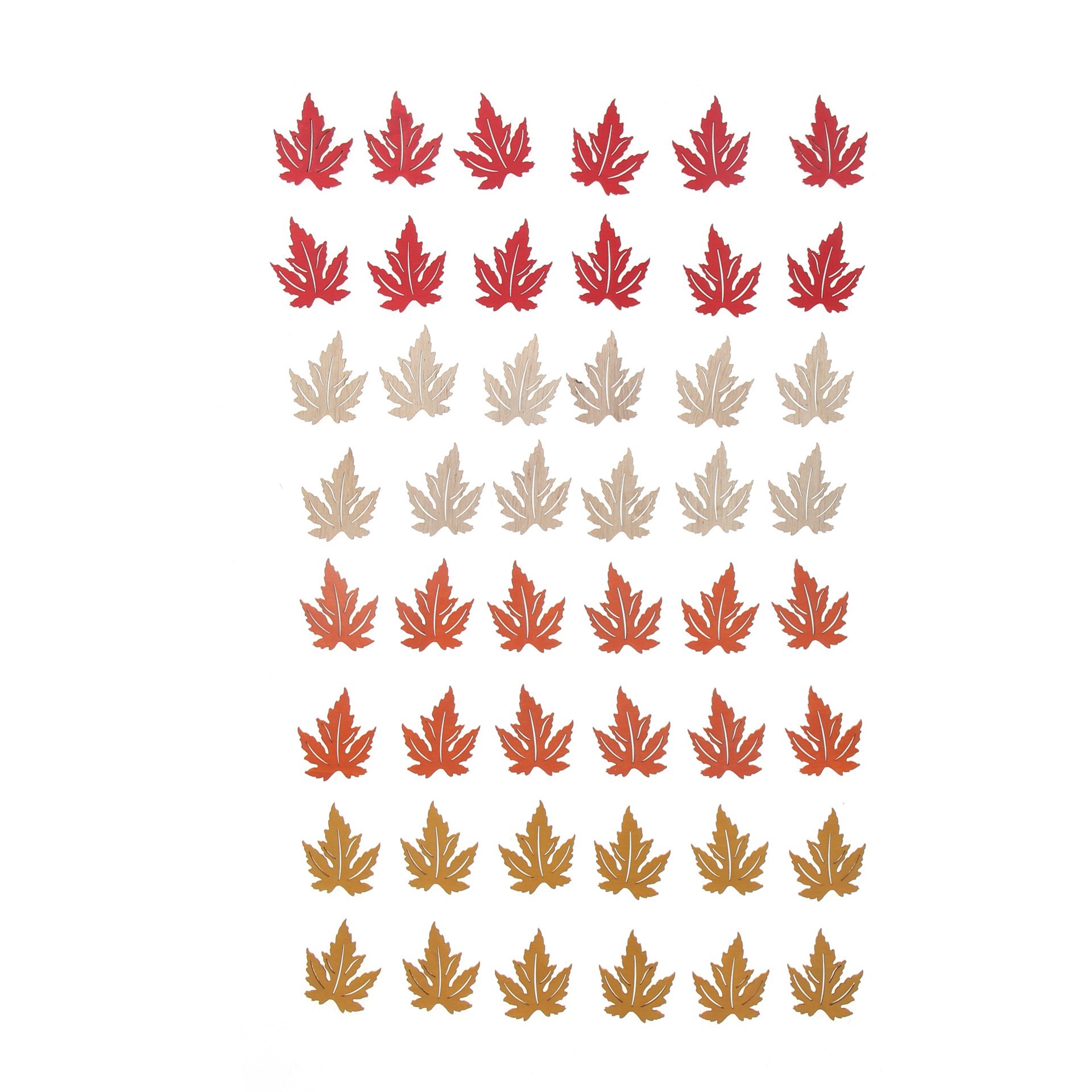 slide 3 of 3, Thanksgiving Wood Leaves, 48ct. By Celebrate It, 48 ct