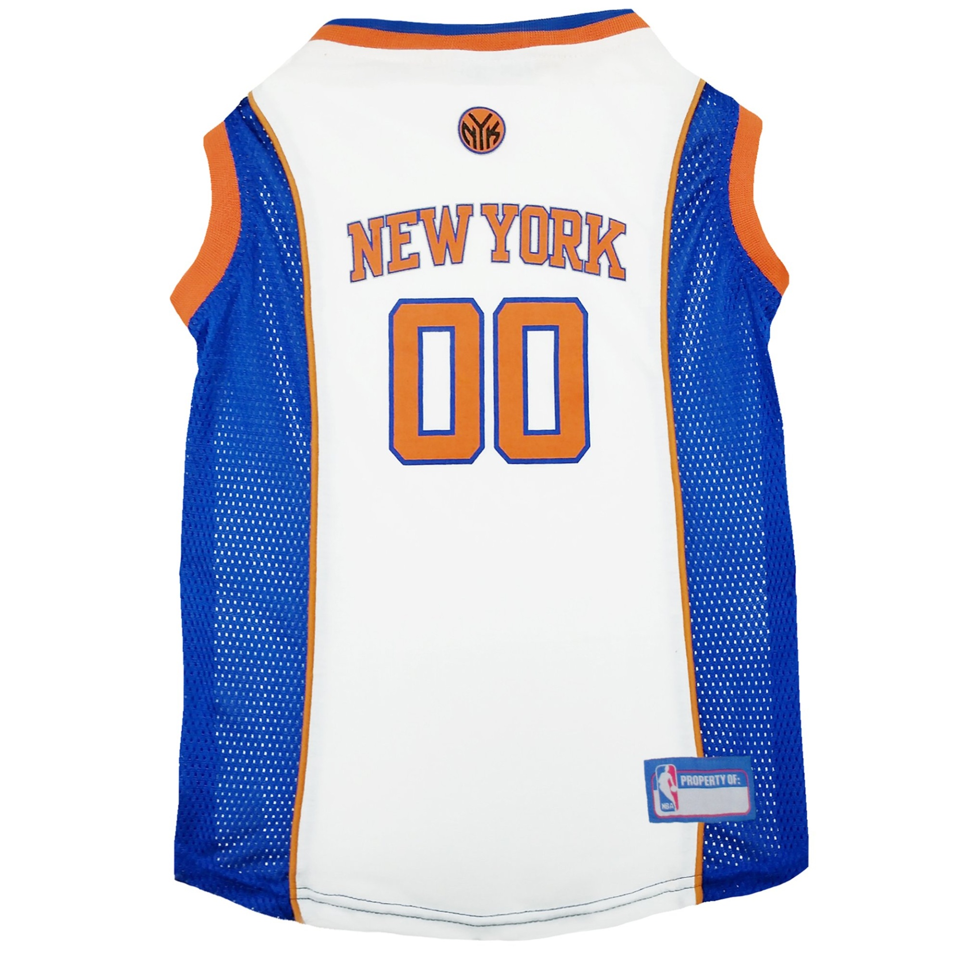 slide 1 of 1, Pets First New York Knicks Mesh Jersey, LG