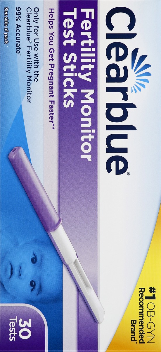 slide 4 of 5, Clearblue Fertility Monitor Test Sticks 30 ea, 1 ct