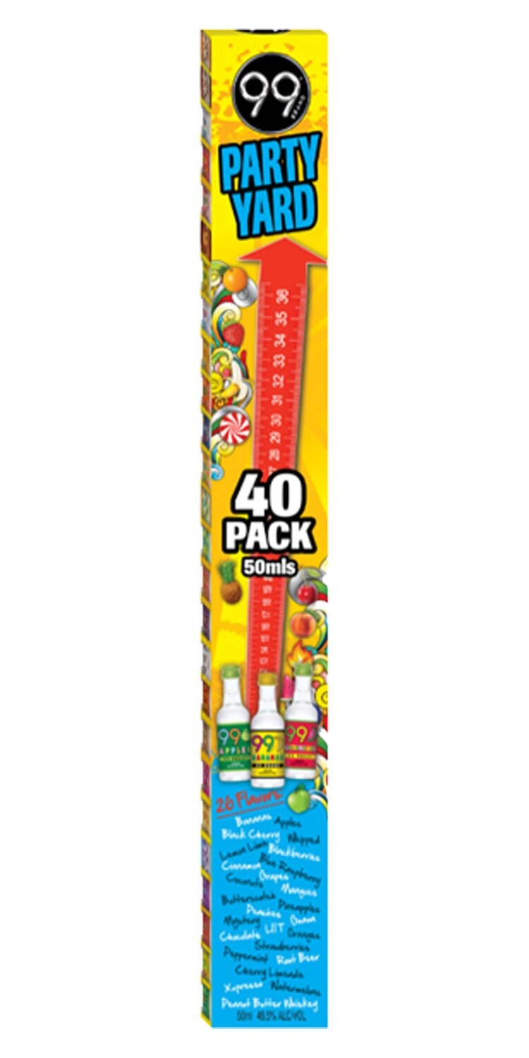 slide 1 of 1, 99 Proof Party Yard 40 Pack, 1 ct