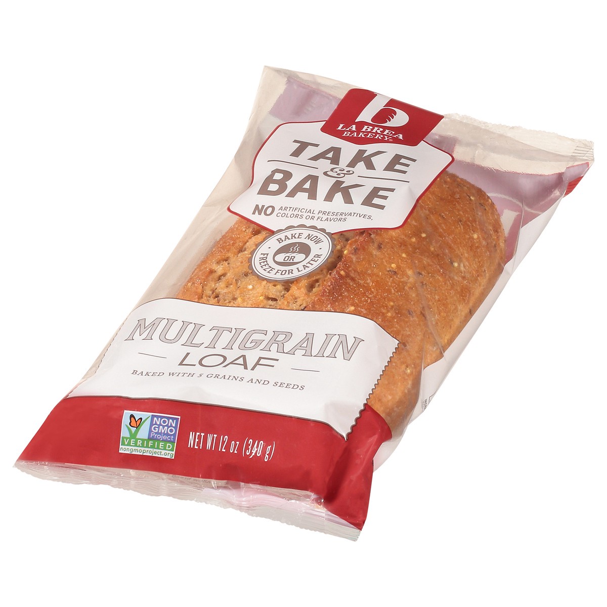 slide 4 of 8, La Brea Bakery Labrea Bread Loaf Multigrain Take & Bake, 12 oz
