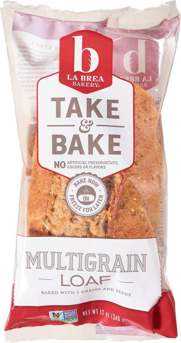 slide 6 of 8, La Brea Bakery Labrea Bread Loaf Multigrain Take & Bake, 12 oz