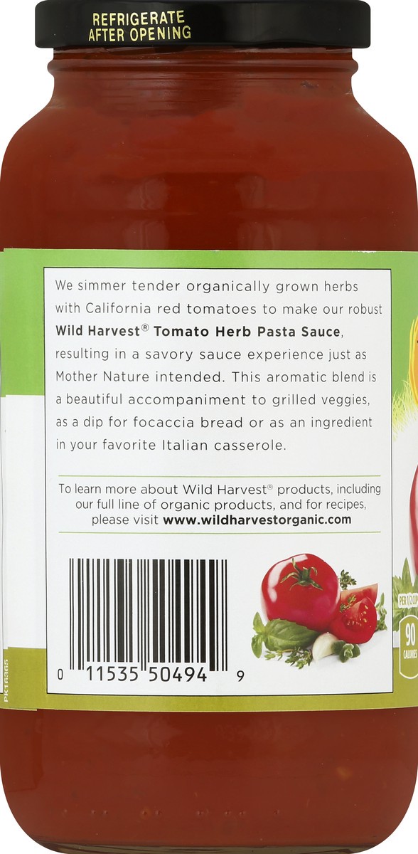 slide 4 of 7, Wild Harvest Pasta Sauce 24 oz, 24 oz