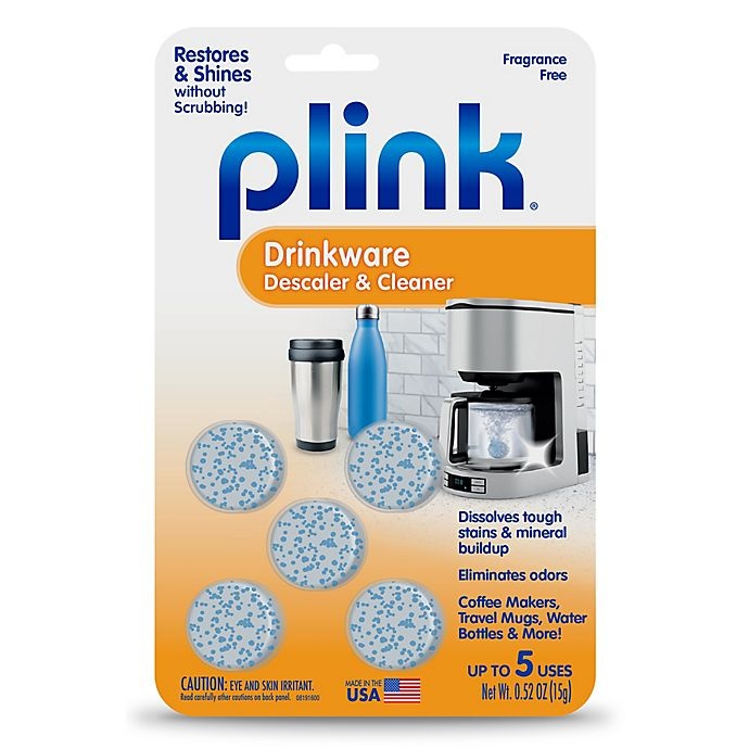 slide 1 of 1, Plink Drinkware Descaler & Cleaner, 5 ct