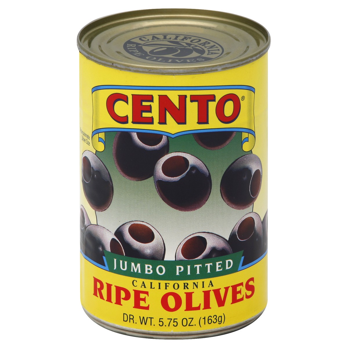 slide 2 of 3, Cento Jumbo Pitted California Ripe Olives, 5.75 oz