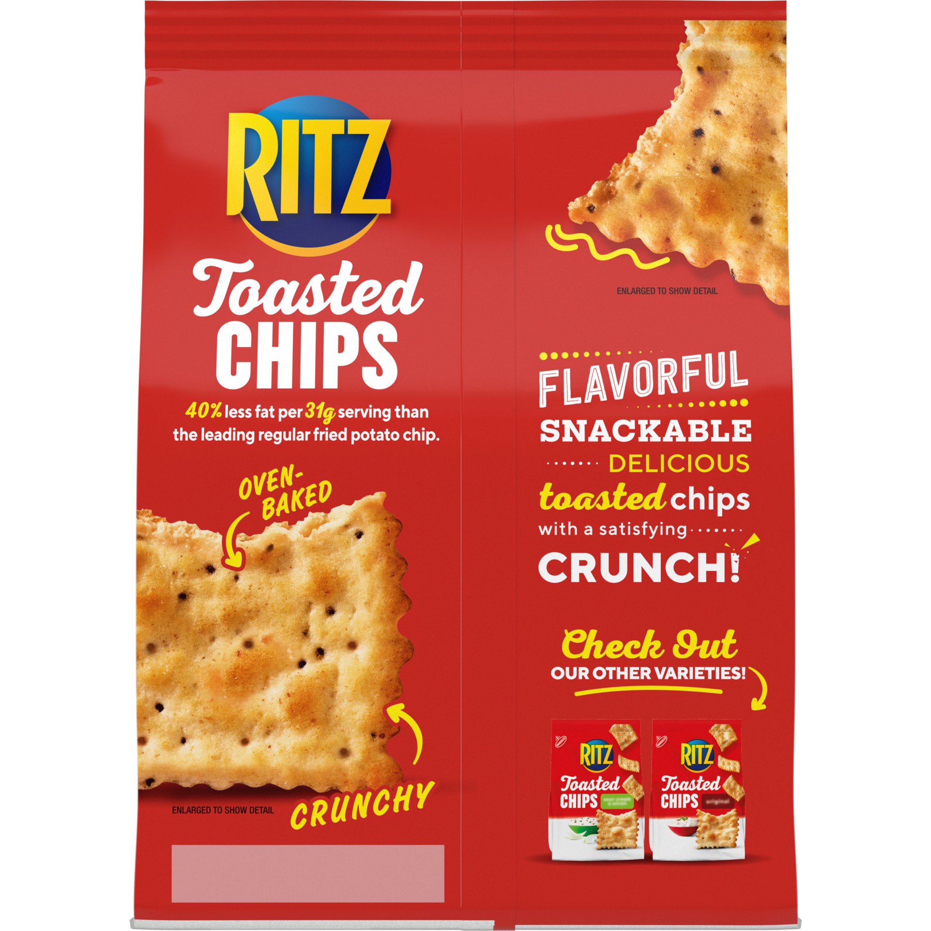 slide 2 of 5, RITZ Toasted Chips Everything Crackers, 8.1 oz, 8.1 oz