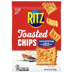 RITZ Toasted Chips Everything Crackers, 8.1 oz