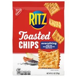 RITZ Toasted Chips Everything Crackers, 8.1 oz