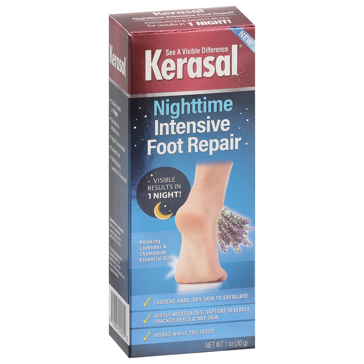slide 12 of 12, Kerasal Nighttime Intensive Foot Repair 1 oz, 1 oz