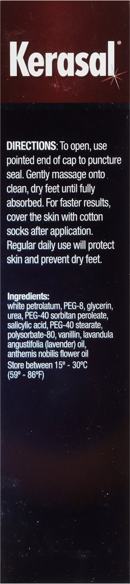 slide 9 of 12, Kerasal Nighttime Intensive Foot Repair 1 oz, 1 oz