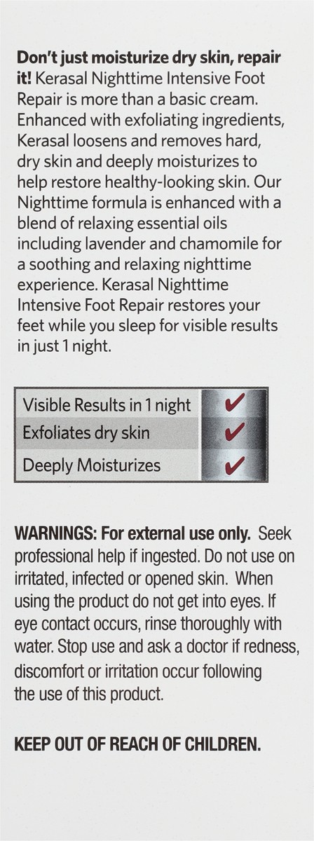 slide 11 of 12, Kerasal Nighttime Intensive Foot Repair 1 oz, 1 oz