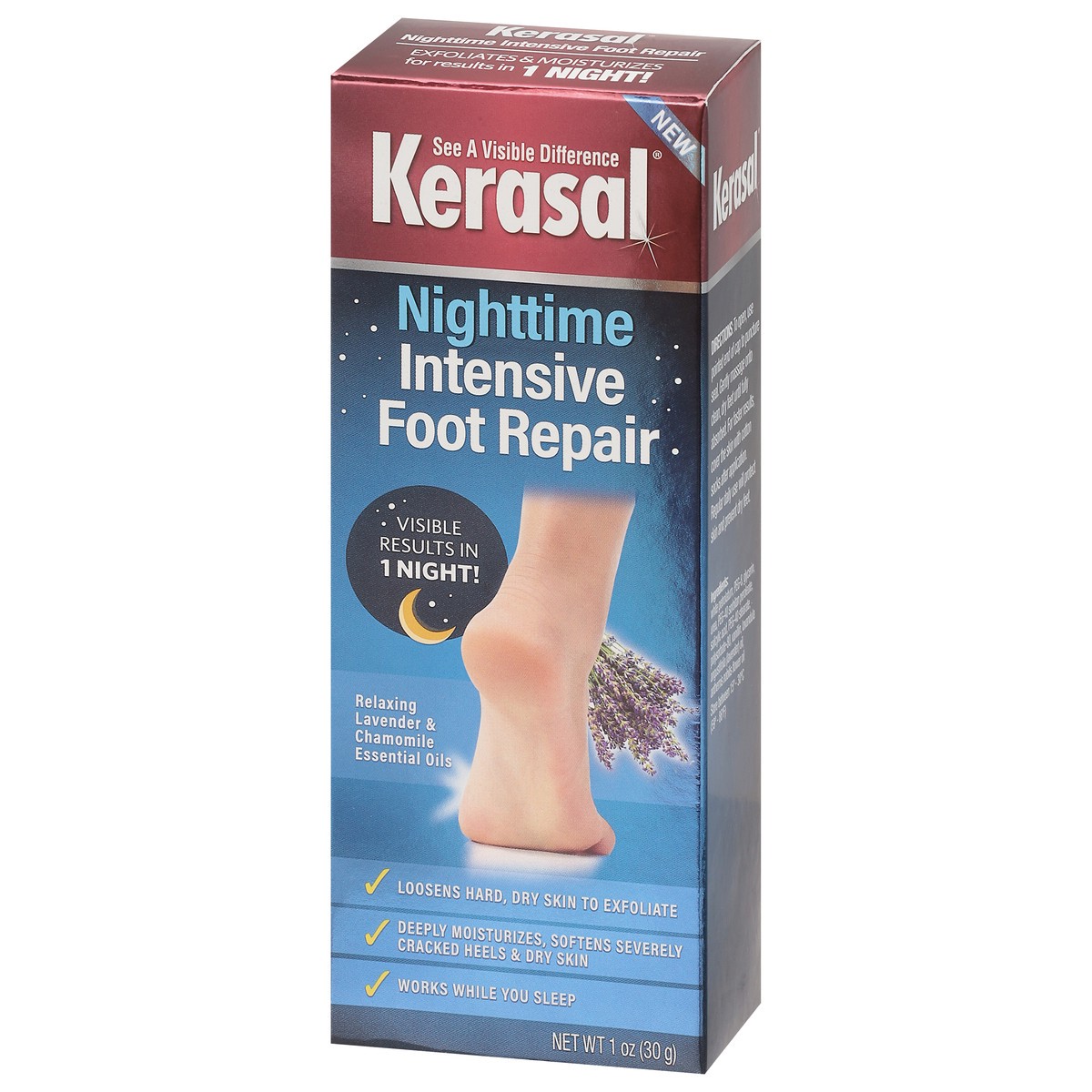 slide 7 of 12, Kerasal Nighttime Intensive Foot Repair 1 oz, 1 oz