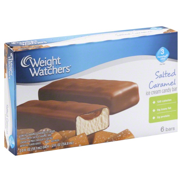 slide 1 of 4, Weight Watchers Ice Cream Candy Bar 6 ea, 6 ct