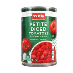 Weis Quality Petite Diced Tomatoes Made With Sea Salt
