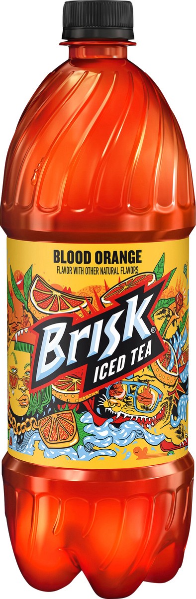 slide 6 of 8, Brisk Iced Tea Blood Orange 1 Liter, 1.05 qt
