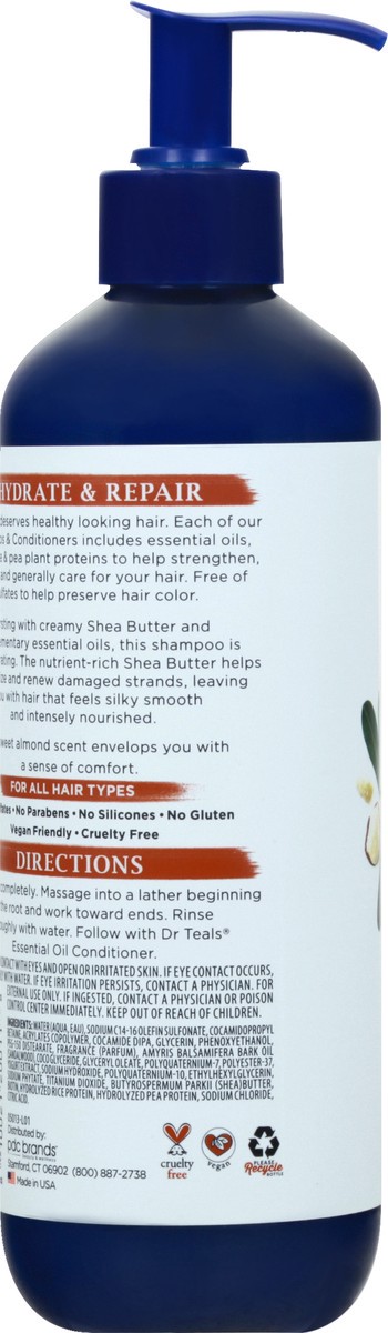 slide 4 of 9, Dr. Teal's Shea Butter Hydrate & Repair Shampoo 16 oz, 16 oz
