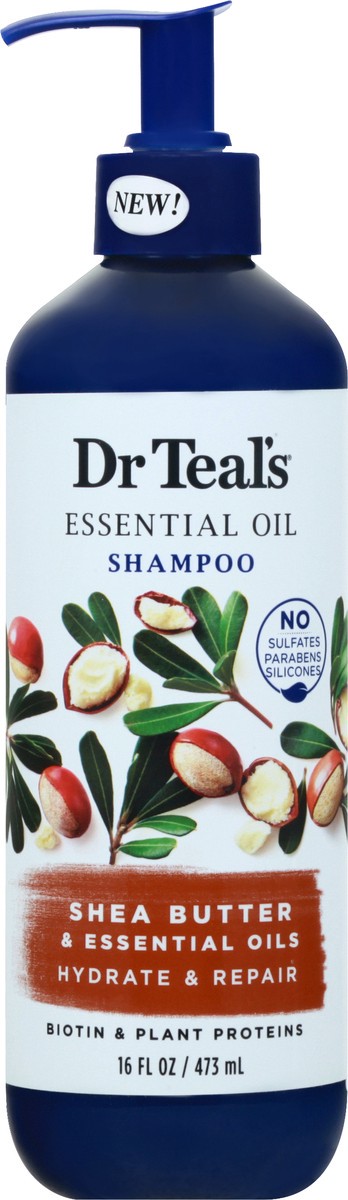 slide 3 of 9, Dr. Teal's Shea Butter Hydrate & Repair Shampoo 16 oz, 16 oz
