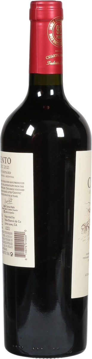 slide 7 of 12, Chento Malbec 750 ml, 750 ml