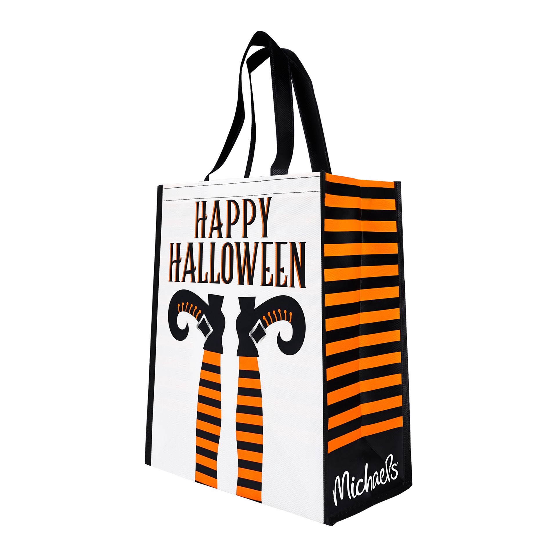 slide 2 of 2, Reusable Happy Halloween Tote Bag By Celebrate It, 15.75 in x 13.25 in x 7 in
