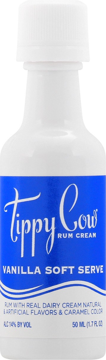 slide 3 of 8, Tippy Cow Rum Cream Vanilla, 50 ml