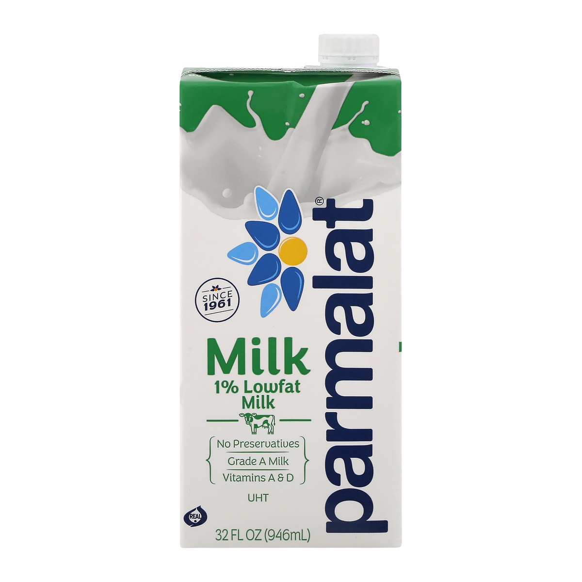 slide 1 of 1, Parmalat 1% Lowfat Grade A Milk, 32 oz