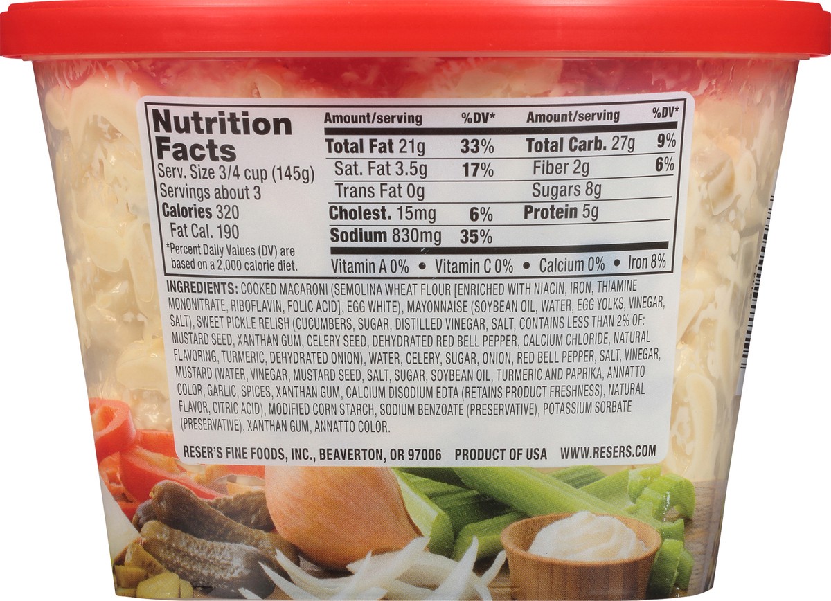 slide 2 of 4, Reser's Macaroni Salad, 1 lb