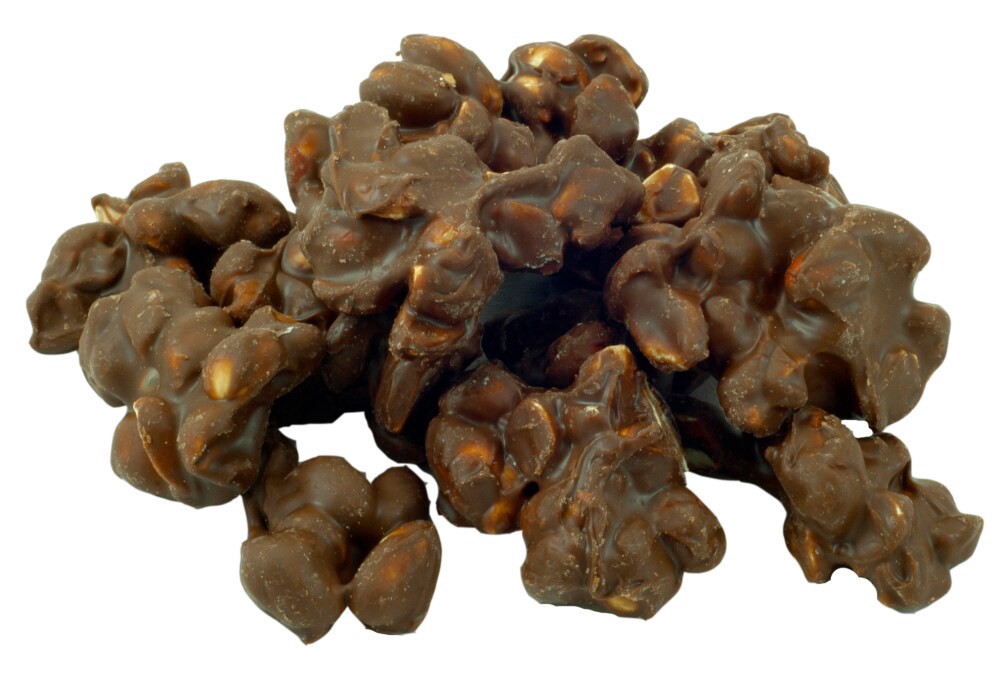 slide 1 of 2, Idaho Spud Chocolate Peanut Clusters, 3 oz