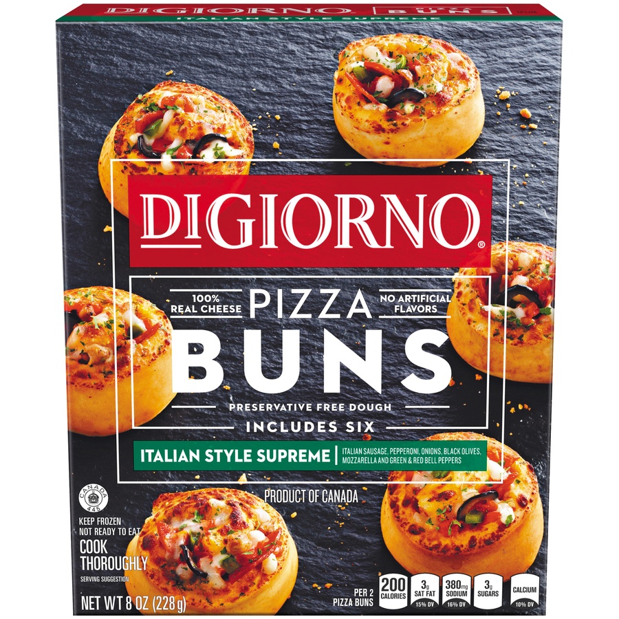 slide 1 of 1, DiGiorno Italian Supreme Pizza Bun, 8 oz