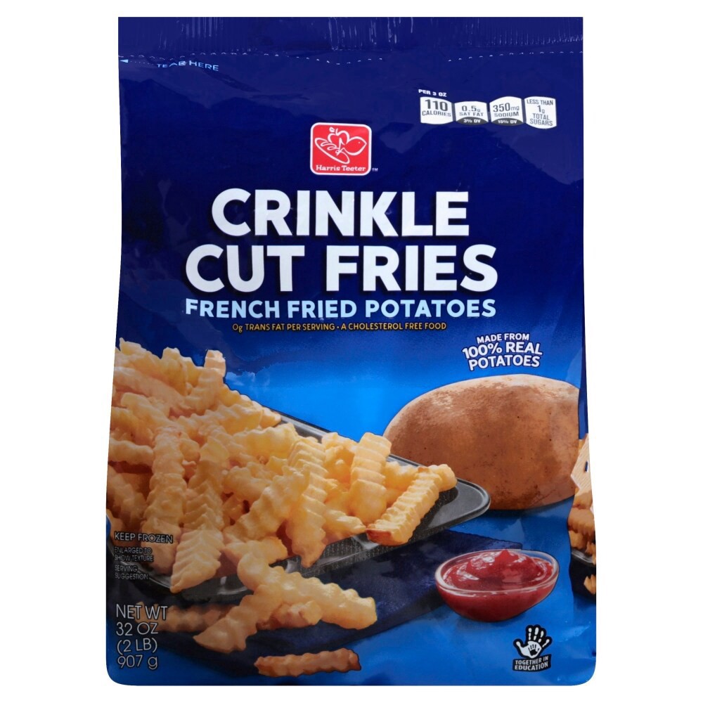 slide 1 of 2, Harris Teeter™ Crinkle Cut Fries, 32 oz