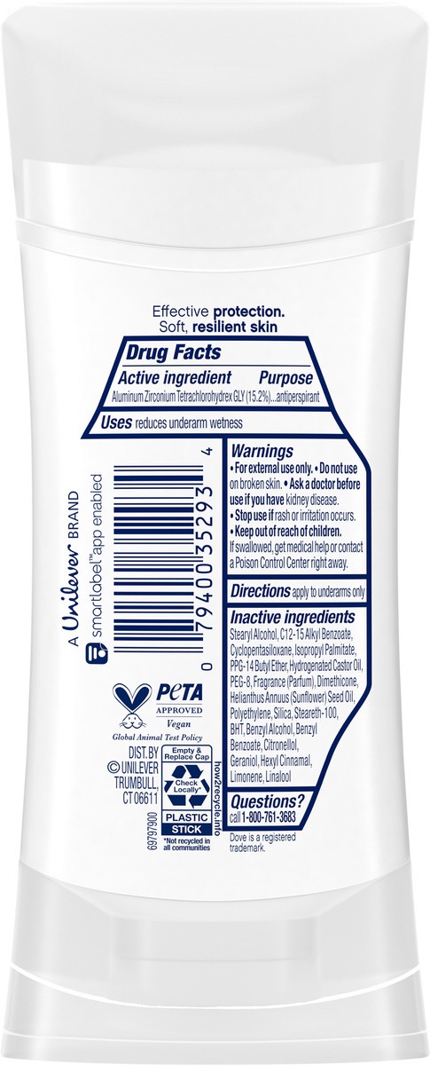 slide 2 of 3, Dove Advanced Care 48-Hour Antiperspirant & Deodorant Stick, Beauty Finish, 2.6 Oz, 2.6 oz