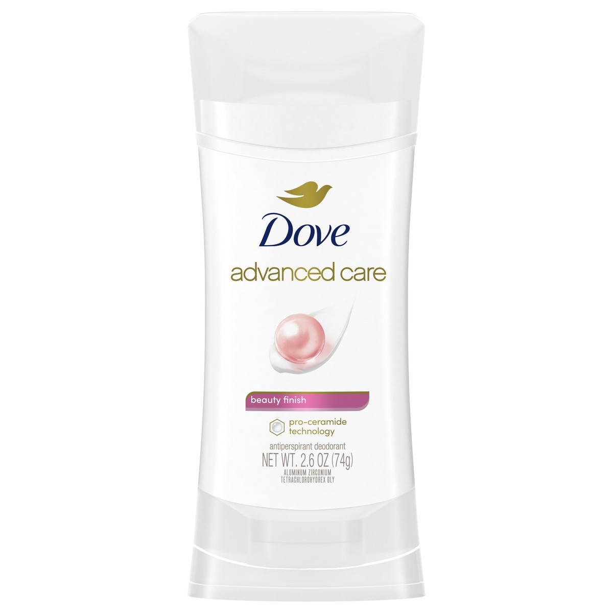 slide 1 of 3, Dove Advanced Care 48-Hour Antiperspirant & Deodorant Stick, Beauty Finish, 2.6 Oz, 2.6 oz