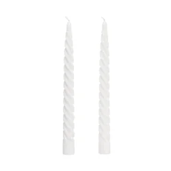 Twist Tapers 2 pk White Unscented