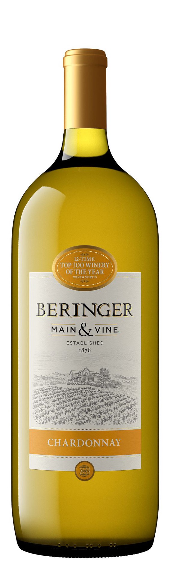 slide 2 of 2, Beringer Main & Vine Chardonnay, White Wine, 1.5L, 1.50 liter