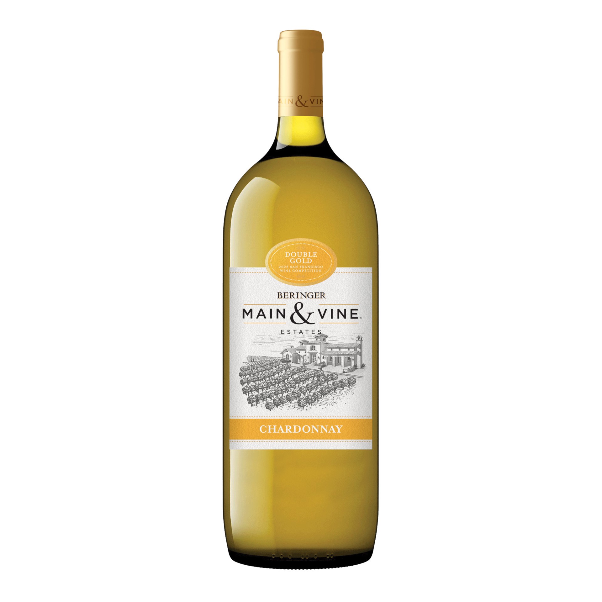 slide 1 of 2, Beringer Main & Vine Chardonnay, White Wine, 1.5L, 1.50 liter