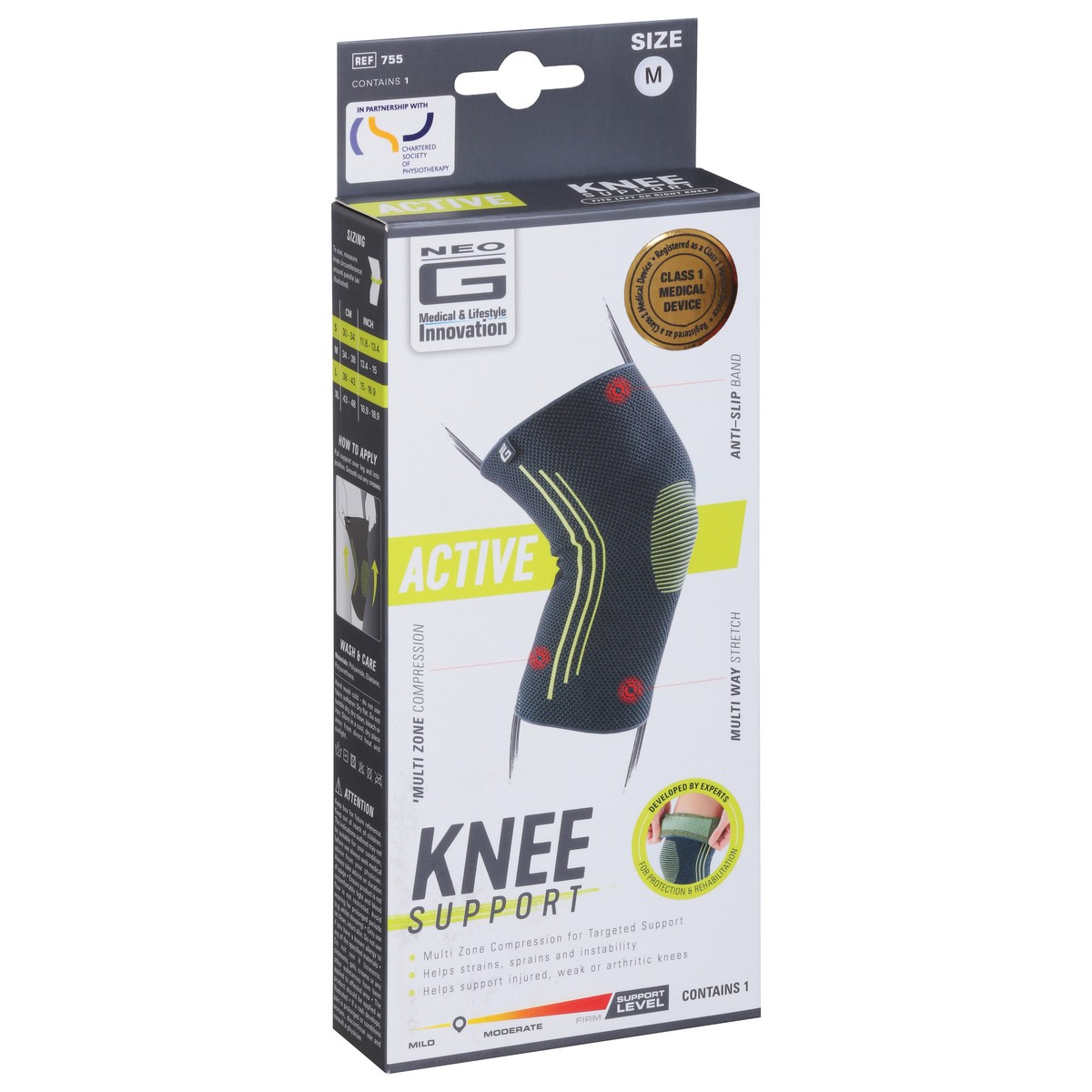 slide 8 of 9, Neo G Active M Knee Support 1 Each, 1 ct