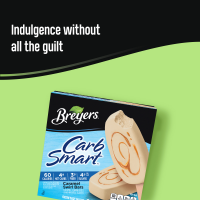 slide 6 of 29, Breyers CarbSmart™ Frozen Dairy Dessert Caramel Swirl Bars, 6 pc, 6 ct