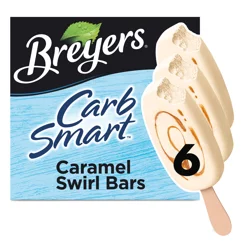 Breyers CarbSmart™ Frozen Dairy Dessert Caramel Swirl Bars, 6 pc